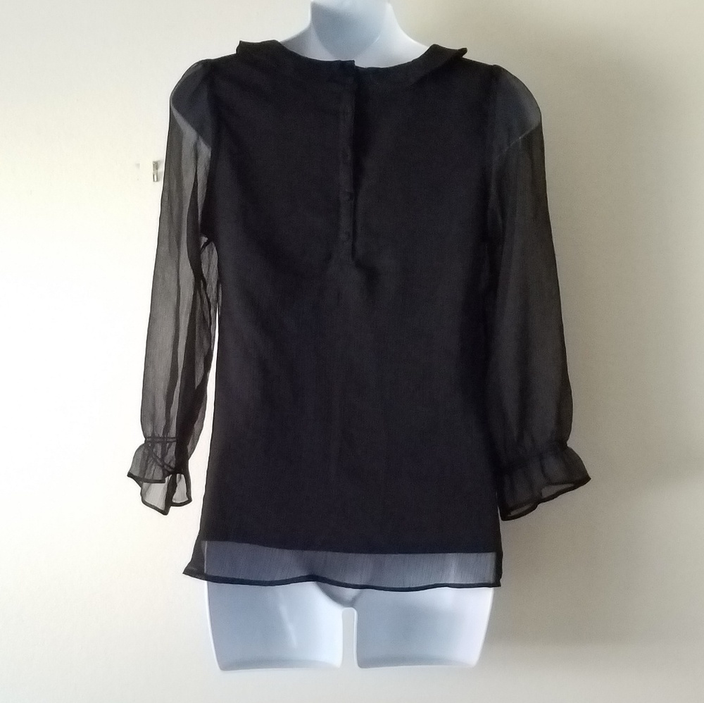 H&M Long Sheer Sleeves Blouse - Picture 2 of 3